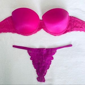 VS PINK Multi-way Strapless Push-Up